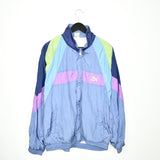 Vintage Puma zip up tracksuit track jacket trackie sweater jumper sweatshirt pullover long sleeve in baby purple pink blue and green