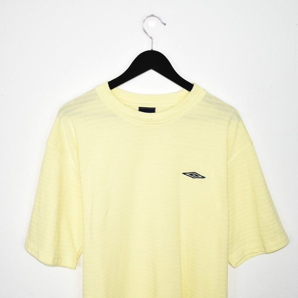 Vintage Umbro t-shirt top blouse tee in yellow