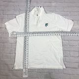 Vintage Russell Polo shirt tee top blouse in white