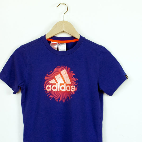 Vintage Adidas t-shirt top blouse tee in blue