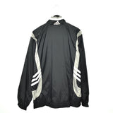 Vintage Adidas zip up tracksuit track jacket trackie sweater jumper sweatshirt pullover long sleeve in black and white