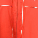Vintage Nike zip up track jacket windbreaker sweatshirt longsleeve tee pullover jumper in red and dark greg