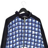 Vintage Reebok windbreaker zip up tracksuit track jacket trackie sweater jumper sweatshirt pullover long sleeve in blue and white