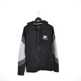 Vintage Nike zip up hoodie longsleeve tee pullover sweatshirt windbreaker in light and dark grey