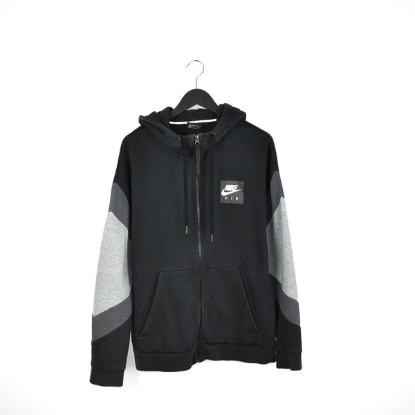 Vintage Nike zip up hoodie longsleeve tee pullover sweatshirt windbreaker in light and dark grey