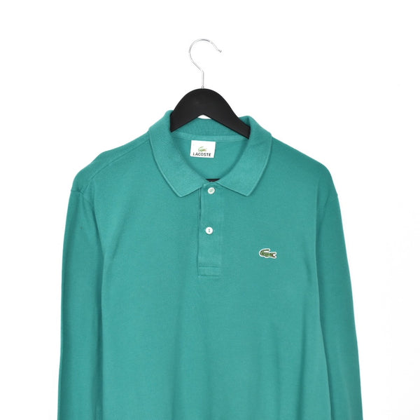 Vintage Lacoste long sleeve polo shirt tee blouse top in green