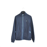 Vintage Adidas zip up track jacket fleece windbreaker sweatshirt longsleeve tee pullover jumper in dark blue