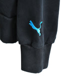 Vintage Puma hoodie pullover sweatshirt windbreaker fleece track jacket jumper in black, blue and green