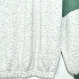 Unique vintage jumper longsleeve tee pullover sweatshirt in grey and green