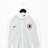 Vintage Nike windbreaker zip up tracksuit track jacket trackie sweater jumper sweatshirt pullover long sleeve in white and grey