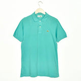Vintage Lacoste polo shirt t-shirt pullover in turquoise/cyan