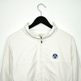 Vintage North Sails track jacket windbreaker trackie sweater jumper sweatshirt pullover long sleeve in white
