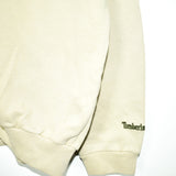 Vintage Timberland zip up sweatshirt pullover jumper track jacket hoodie in sandish yellow