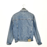 Vintage Mustang denim jacket coat bomber jacket in blue