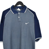 Vintage Nike polo shirt tee blouse top in blue