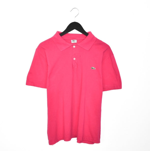 Vintage Lacoste polo shirt tee blouse top in hot pink