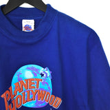 Vintage Planet Hollywood Amsterdam t-shirt top blouse tee in blue