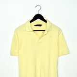 Vintage kapa polo shirt tee blouse top tee in bright yellow