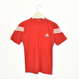 Vintage Adidas t-shirt top blouse tee in red