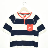 Vintage Nike t-shirt top blouse tee in white dark blue and red
