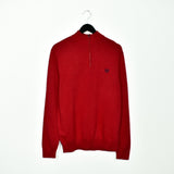 Vintage CHAPS zip up thin material longsleeve tee pullover sweatshirt