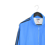 Vintage Adidas zip up jacket windbreaker tracksuit fleece longsleeve tee pullover sweatshirt in light and dark blue