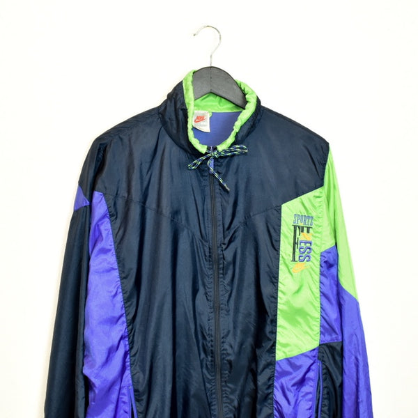 Vintage colorful Nike tracksuit trackie jacket zip up sweater