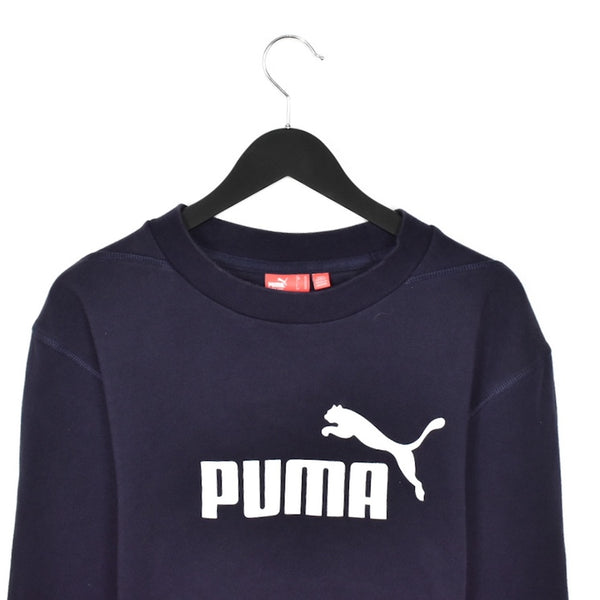 Vintage Puma sweatshirt longsleeve tee pullover jumper in dark blue