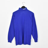 Vintage Adidas turtleneck jumper longsleeve tee pullover sweatshirt in blue