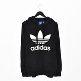 Vintage Adidas hoodie long sleeve sweatshirt jumper in black