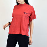 Vintage Reebok t-shirt top blouse tee in red