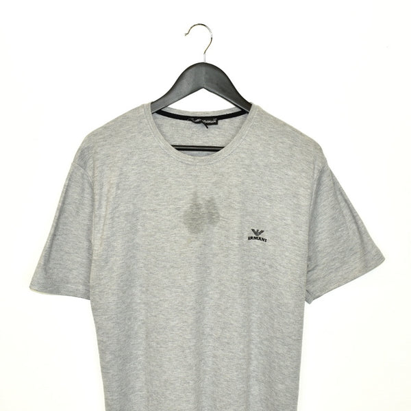 Vintage Armani t-shirt top blouse tee in light greg