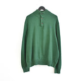 Vintage Ralph Lauren sweater turtleneck sweatshirt pullover jumper fleece track jacket windbreaker in dark green