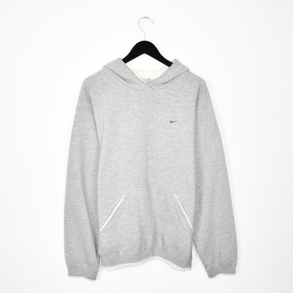 Vintage Nike hoodie long sleeve sweatshirt jumper in grey
