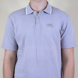 ✈️🚚FREE EU/UK/US POSTAGE❗️CHECK ALL PICS FOR MEASUREMENTS🌊 VINTAGE GRAYISH BROWN UMBRO POLO SHIRT