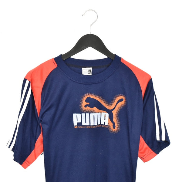 Vintage Puma t-shirt tee blouse top in blue and red