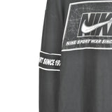 Vintage Nike thin material longsleeve tee pullover sweatshirt sweater jumper fleece in black