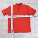 VINTAGE ORANGE NIKE POLLO SHIRT WITH EMBROIDERY ON THE BACK