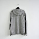 Vintage Adidas hoodie pullover sweatshirt windbreaker fleece track jacket jumper in black and grey