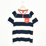 Vintage Nike t-shirt top blouse tee in white dark blue and red