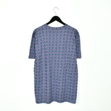 Vintage Next t-shirt top blouse tee in light blue with stars