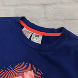 Vintage Adidas t-shirt top blouse tee in blue