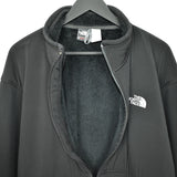 Vintage North Face windbreaker fleece track jacket bomber jacket in black