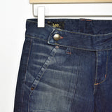 Vintage Lee jeans track pants bottoms pants trousers in dark blue