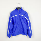 Vintage Nike track jacket tracksuit bomber fleece windbreaker in light blue