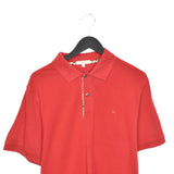 Vintage Burberry polo shirt tee blouse top in red