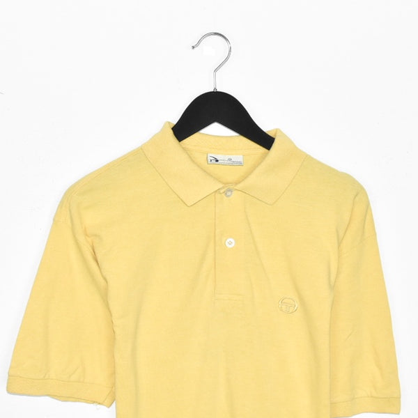 Vintage Sergio Tacchini polo shirt tee blouse top in yellow