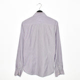 Vintage Valentino formal button up shirt long sleeve top in purple and white stripes