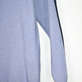Vintage Adidas quarter zip up sweatshirt longsleeve tee pullover jumper in light blue