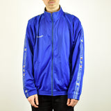 Vintage Champion tracksuit track jacket fleece windbreaker in navy blue